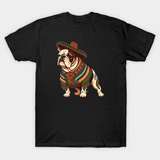 Bulldog Cinco de Mayo T-Shirt